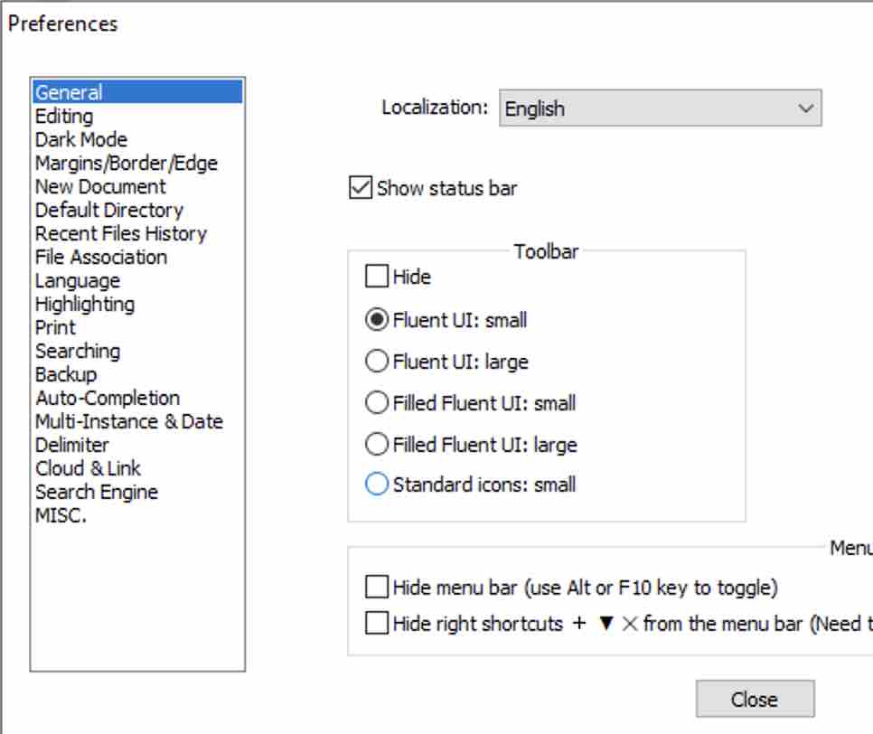 Change Notepad++ Toolbar Icons and Size
